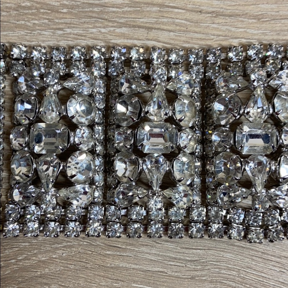 Vintage Rhinestone Statement Bracelet - Picture 6 of 9